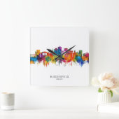 Huddersfield Engeland Skyline Vierkante Klok (Huis)