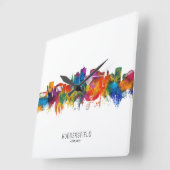Huddersfield Engeland Skyline Vierkante Klok (Hoek)