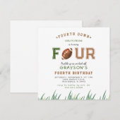 Huddle Up Football 4e verjaardagsfeestje (Voorkant / Achterkant)