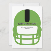 Huddle Up Football 5e verjaardagsfeestje Kaart (Achterkant)