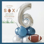 Huddle Up Football 6e verjaardagsfeest Kaart