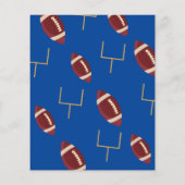 Huddle Up Rookie Football Budget Verjaardag Uitnod (Achterkant)