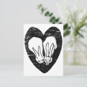 Huddling Rabbits Briefkaart (Staand voorkant)