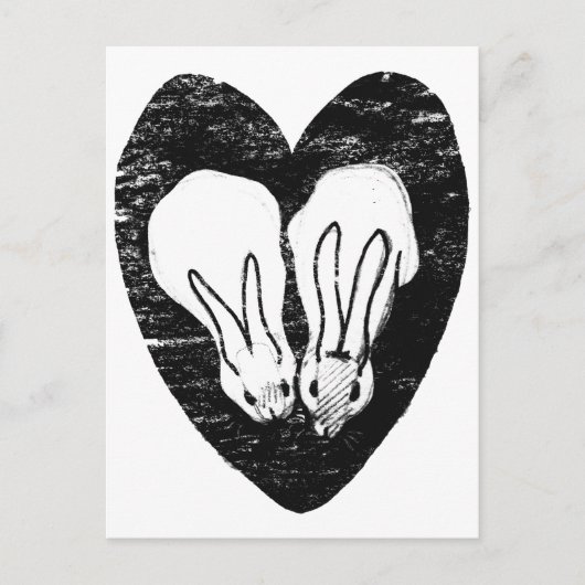 Huddling Rabbits Briefkaart (Voorkant)
