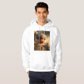 Huddy met kunst van het verkennen van de dynamiek  hoodie (Voorkant volledig)