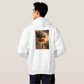 Huddy met kunst van het verkennen van de dynamiek  hoodie (Achterkant volledig)