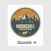 Hudiksvall, Zweden Sverige Sticker (Vel)