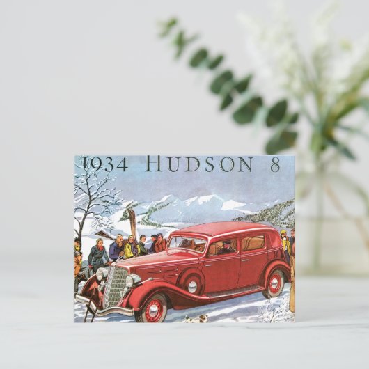 Hudson 1934 briefkaart (Staand voorkant)