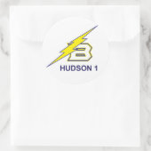 HUDSON 1 RONDE STICKER (Tas)