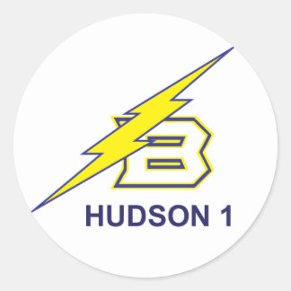 HUDSON 1 RONDE STICKER