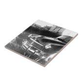 Hudson Antiek autokeramische tapijten Tegeltje (Zijkant)