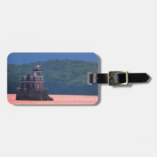 Hudson Athens Lighthouse - Hudson City Light, NY Bagagelabel (Voorkant horizontaal)