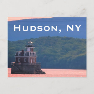 Hudson Athens Lighthouse - Hudson City Light, NY Briefkaart