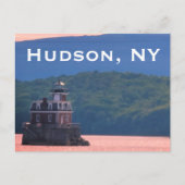 Hudson Athens Lighthouse - Hudson City Light, NY Briefkaart (Voorkant)