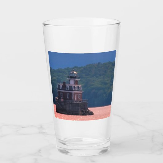 Hudson Athens Lighthouse - Hudson City Light, NY Glas (Voorkant)