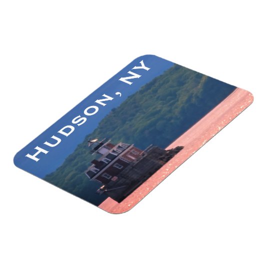 Hudson Athens Lighthouse - Hudson City Light, NY M Magneet (Linkerzijde)