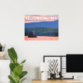 Hudson Athens Lighthouse - Hudson City Light, NY Poster (Thuiskantoor)