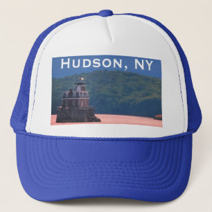 Hudson Athens Lighthouse - Hudson City Light, NY Trucker Pet