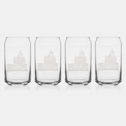 Hudson Athens vuurtoren kan glas (Achterkant)