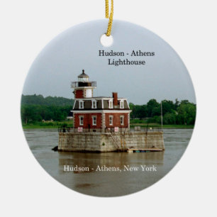 Hudson Athens vuurtoren Keramisch Ornament