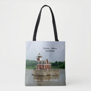 Hudson Athens vuurtoren over de hele canvas tas