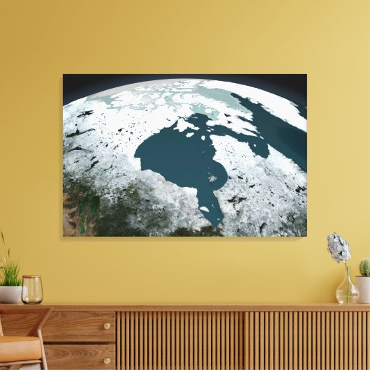 Hudson Bay Zee op 14 november 2005. Canvas Afdruk (Insitu (Woonkamer))