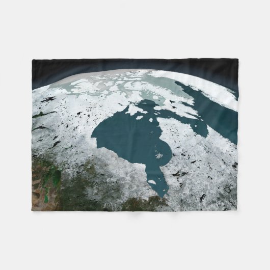 Hudson Bay Zee op 14 november 2005. Fleece Deken (Voorkant (Horizontaal))