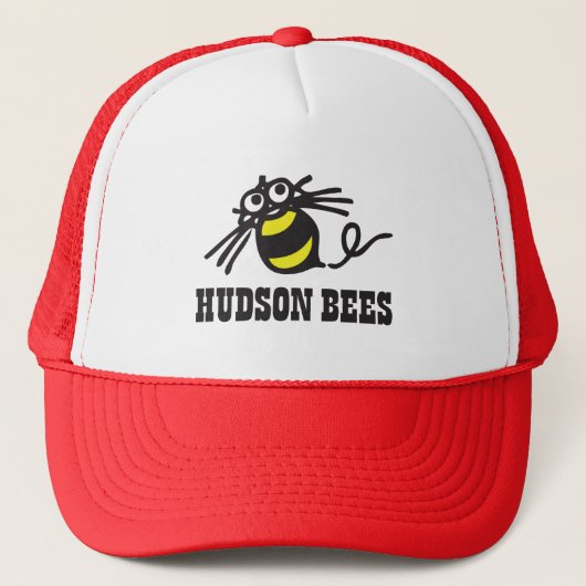 Hudson Bees Baseball Pet (rood) (Voorkant)
