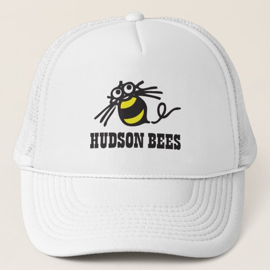Hudson Bees Baseball Pet (wit) (Voorkant)
