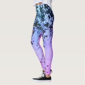 Hudson Broek Roze Blauw Paars Vervagen Leggings (Links)