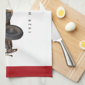 Hudson Car 1929 Theedoek (Quarter Fold)