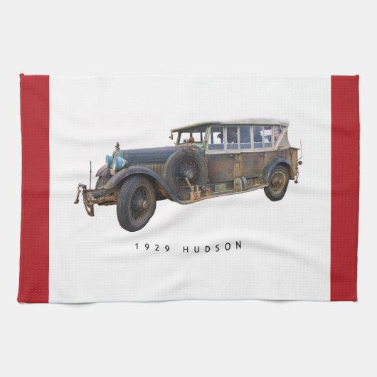 Hudson Car 1929 Theedoek (Horizontaal)