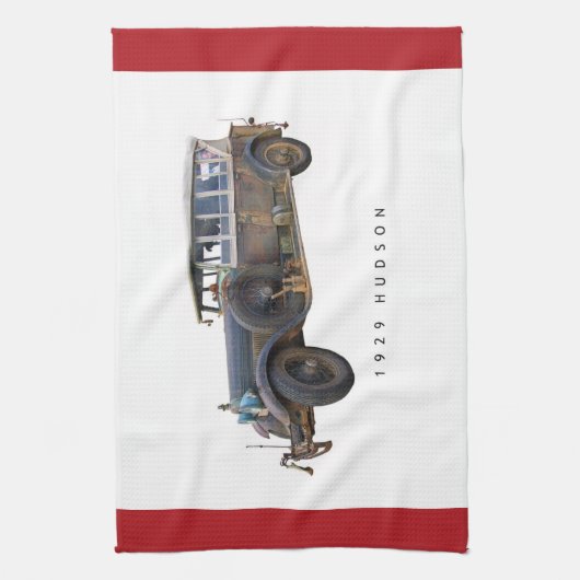 Hudson Car 1929 Theedoek (Verticaal)