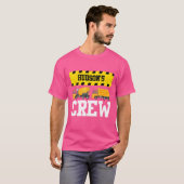 Hudson Construction Crew Custom Dumptruck Dump Tru T-shirt (Voorkant volledig)