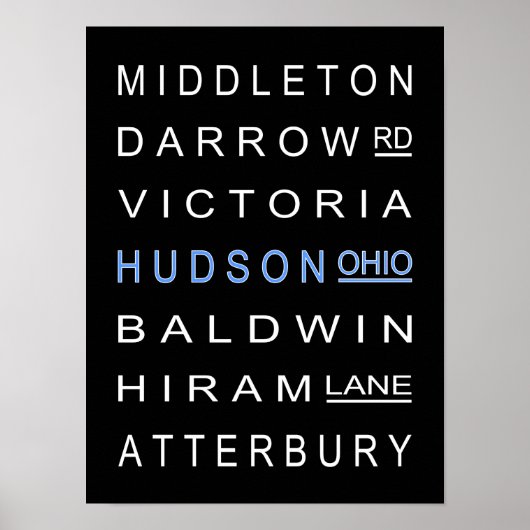 Hudson en haar straten poster (Voorkant)