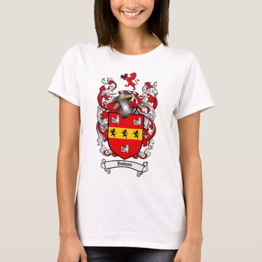HUDSON FAMILY CREST - HUDSON COAT OF ARMS T-SHIRT (Voorkant)