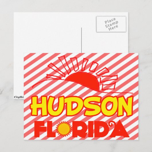Hudson, Florida Briefkaart (Voorkant / Achterkant)