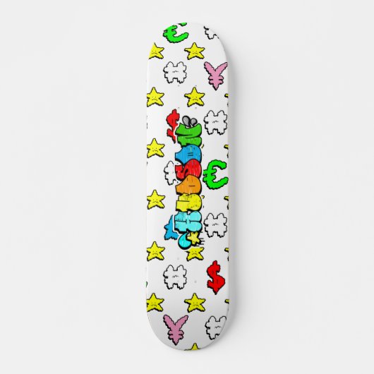 Hudson Graffiti aangepast skateboard (Voorkant)