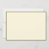 Hudson Groene Vlakke Nota Kaart 5"x7" Notitiekaartje (Achterkant)