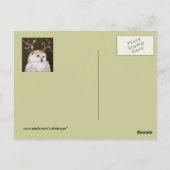 Hudson het briefkaart van de sneeuwuil (Achterkant)