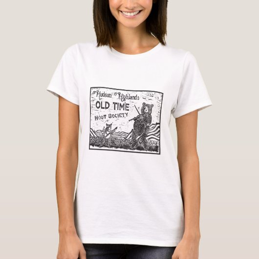 Hudson Highlands Old Time Hoot Society T-shirt! Vr T-shirt (Voorkant)