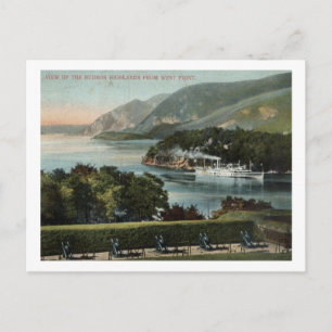 Hudson Highlands vanaf West Point, NY 1911 Vintage Briefkaart