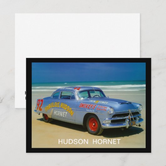 Hudson Hornet Briefkaart (Voorkant / Achterkant)