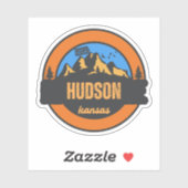 Hudson, Kansas Sticker (Vel)
