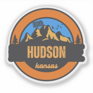 Hudson, Kansas Sticker