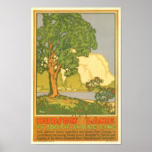 Hudson Lake- Vintage Travel Poster (Voorkant)