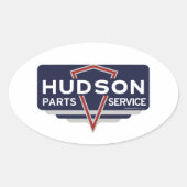 Hudson Motor Auto's Ovale Sticker (Voorkant)