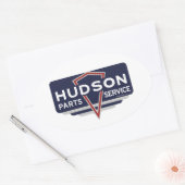 Hudson Motor Auto's Ovale Sticker (Envelop)