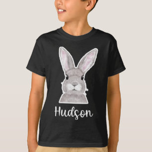 Hudson Naam Paashaas Aangepaste Naam Goede Vrijdag T-shirt