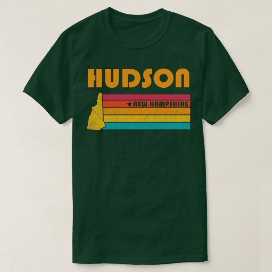 Hudson New Hampshire  noodlijdend souvenir T-shirt (Design voorkant)